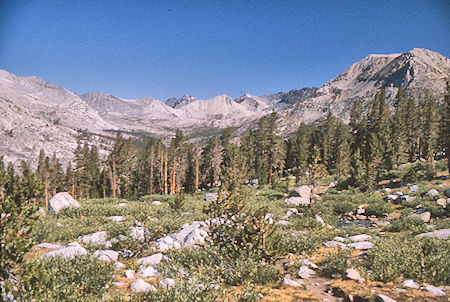 Mather Pass and Palisades from near Bench Lake - Kings Canyon National Park 24 Aug 1975 Mather Pass and Palisades from near Bench Lake - Kings Canyon National Park 24 Aug 1975