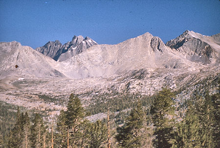 Mather Pass and Palisades from near Bench Lake - Kings Canyon National Park 24 Aug 1975 Mather Pass and Palisades from near Bench Lake - Kings Canyon National Park 24 Aug 1975