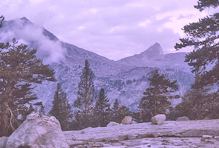 Cartridge Pass from Bench Lake - Kings Canyon National Park 27 Aug 1970