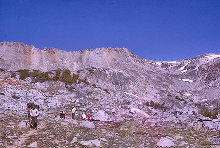 Descending from Pinchot Pass - Kings Canyon National Park 22 Aug 1963 Descending from Pinchot Pass - Kings Canyon National Park 22 Aug 1963