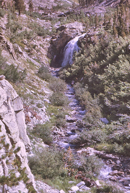 Waterfall on Woods Creek - Kings Canyon National Park 28 Aug 1970