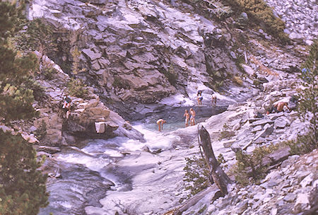 Swimming hole in Woods Creek - Kings Canyon National Park 28 Aug 1970