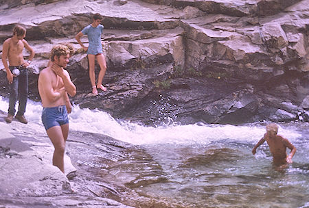 Swimming hole in Woods Creek - Kings Canyon National Park 28 Aug 1970