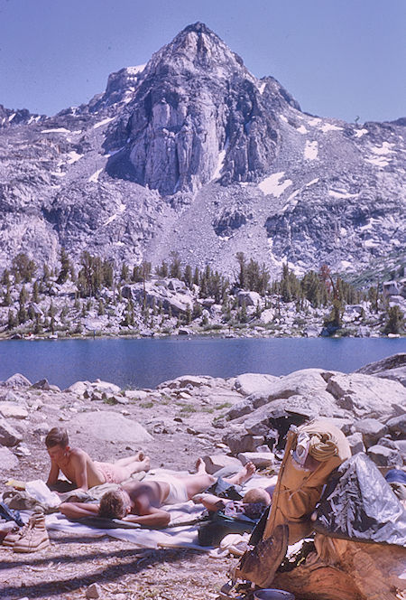 Sun bathing, Painted Lady at Rae Lake - Kings Canyon National Park 23 Aug 1963