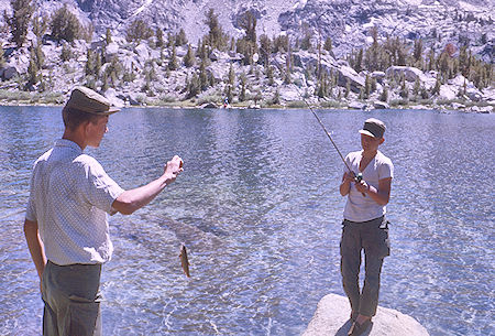 Fishing at Rae Lake - Kings Canyon National Park 23 Aug 1963 Fishing at Rae Lake - Kings Canyon National Park 23 Aug 1963
