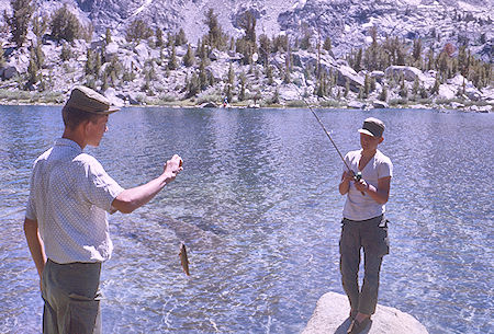 Fishing at Rae Lake - Kings Canyon National Park 23 Aug 1963