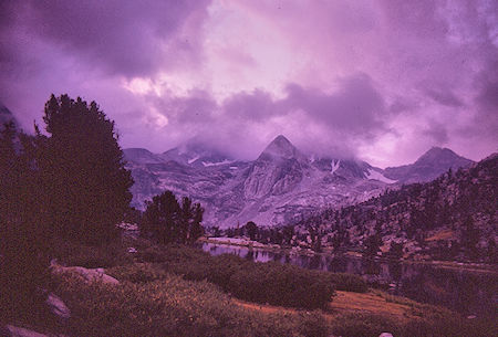 Dusk at Rae Lakes - Kings Canyon National Park 28 Aug 1970