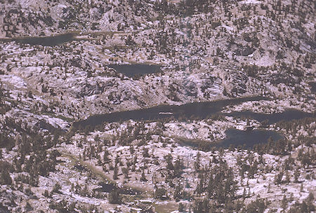 Sixty Lakes valley from Fin Dome<br>Kings Canyon National Park 31 Aug 1970 Sixty Lakes valley from Fin Dome<br>Kings Canyon National Park 31 Aug 1970
