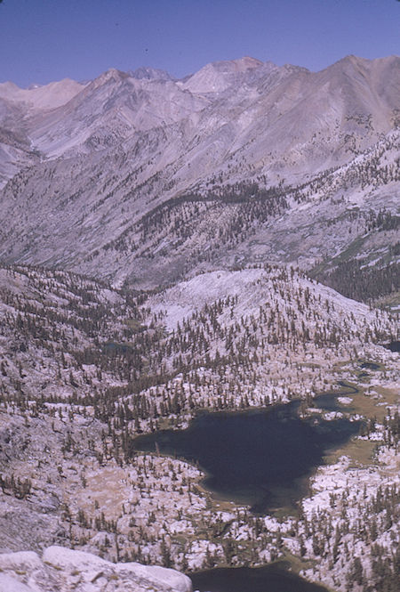 White Fork and lake near Ranger Station from Fin Dome 31 Aug 1970 White Fork and lake near Ranger Station from Fin Dome 31 Aug 1970