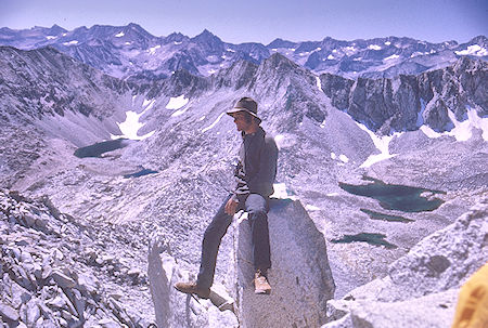 Looking south on Mount Cotter, Gil Beilke<br>Kings Canyon National Park 01 Sep 1970 Looking south on Mount Cotter, Gil Beilke<br>Kings Canyon National Park 01 Sep 1970