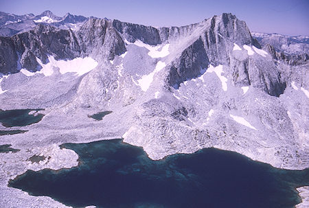 Mount Gardiner and Gardiner Lake from Mount Cotter<br>Kings Canyon National Park 01 Sep 1970 Mount Gardiner and Gardiner Lake from Mount Cotter<br>Kings Canyon National Park 01 Sep 1970