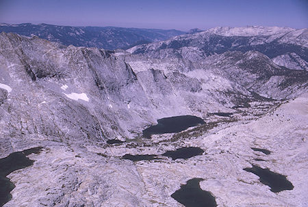 Gardiner Lake Basin from Mount Cotter<br>Kings Canyon National Park 01 Sep 1970 Gardiner Lake Basin from Mount Cotter<br>Kings Canyon National Park 01 Sep 1970