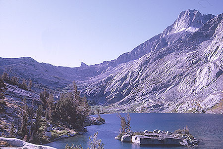 Looking toward Gardiner Pass from Gardiner Creek Lake<br>Kings Canyon National Park 04 Sep 1970 Looking toward Gardiner Pass from Gardiner Creek Lake<br>Kings Canyon National Park 04 Sep 1970