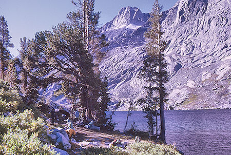 Camp at lake on Gardiner Creek - Kings Canyon National Park 04 Sep 1970