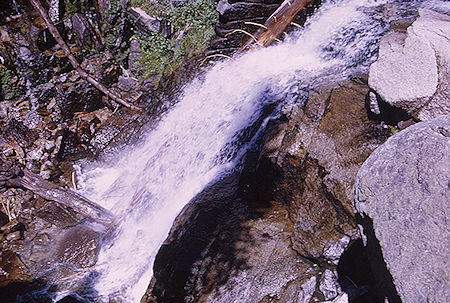 Gardiner Creek waterfall<br>Kings Canyon National Park 04 Sep 1970 Gardiner Creek waterfall<br>Kings Canyon National Park 04 Sep 1970