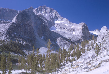Mountain above Lake Reflection - Kings Canyon National Park 28 Aug 1963 Mountain above Lake Reflection - Kings Canyon National Park 28 Aug 1963