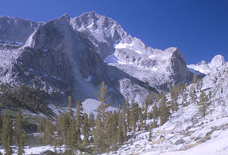 Mountain above Lake Reflection - Kings Canyon National Park 28 Aug 1963