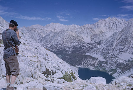 Meldon Merrill photographs Lake Reflection from Longley Pass Trail - Kings Canyon National Park 28 Aug 1963