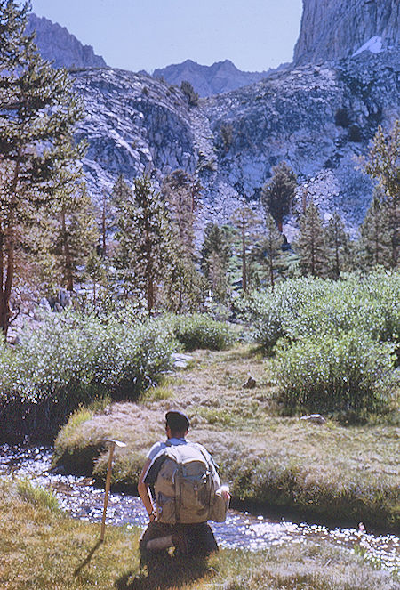 Trail to lakes below Harrison Pass, Meldon Merrill - Kings Canyon National Park 29 Aug 1963