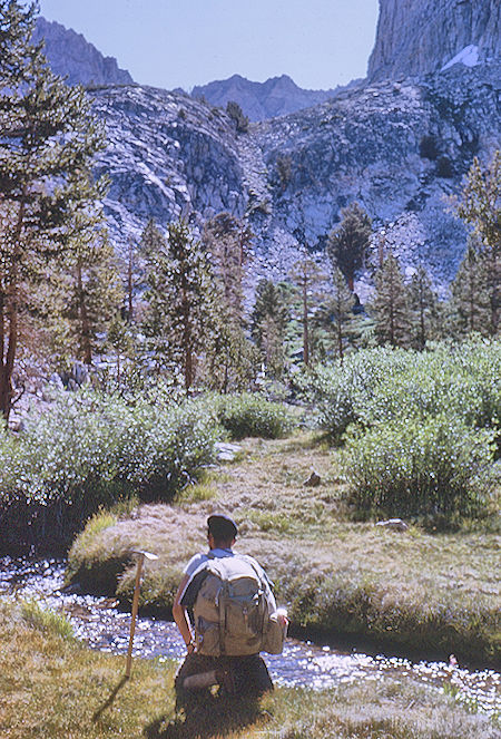 Trail to lakes below Harrison Pass, Meldon Merrill - Kings Canyon National Park 29 Aug 1963 Trail to lakes below Harrison Pass, Meldon Merrill - Kings Canyon National Park 29 Aug 1963