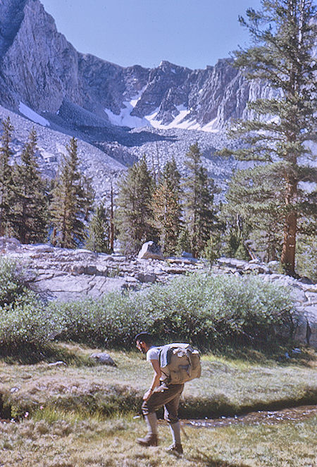 Trail to lakes below Harrison Pass, Meldon Merrill - Kings Canyon National Park 29 Aug 1963