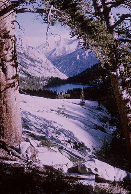 Looking back on way to lakes below Harrison Pass - Kings Canyon National Park 29 Aug 1963 Looking back on way to lakes below Harrison Pass - Kings Canyon National Park 29 Aug 1963