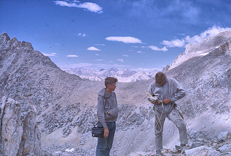 Dearhorn Pass from Harrison Pass - Kings Canyon National Park 29 Aug 1963