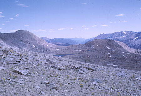Lake South America and Kern Canyon from Harrison Pass - Kings Canyon National Park 29 Aug 1963 Lake South America and Kern Canyon from Harrison Pass - Kings Canyon National Park 29 Aug 1963