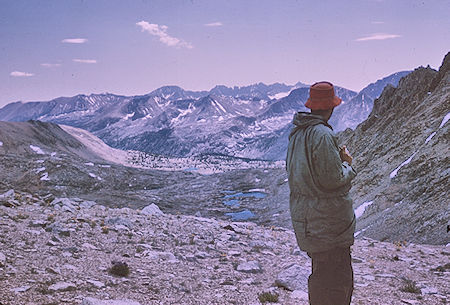 View southwest from Harrison Pass, Don Deck - Kings Canyon National Park 29 Aug 1963 View southwest from Harrison Pass, Don Deck - Kings Canyon National Park 29 Aug 1963