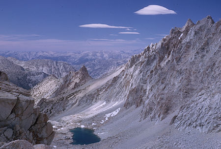 The Minster (left center) and Dearhorn Mountain (right) from Harrison Pass - Kings Canyon National Park 29 Aug 1963 The Minster (left center) and Dearhorn Mountain (right) from Harrison Pass - Kings Canyon National Park 29 Aug 1963