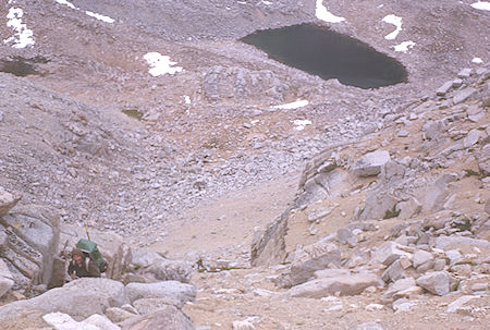 Climbing Deerborn Pass - Kings Canyon National Park 30 Aug 1963 Climbing Deerborn Pass - Kings Canyon National Park 30 Aug 1963