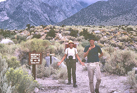 Symmes Creek Trailhead, Tim McSweeney, Bob Johnson - John Muir Wilderness 02 Sep 1967 Symmes Creek Trailhead, Tim McSweeney, Bob Johnson - John Muir Wilderness 02 Sep 1967