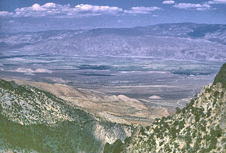 Owens Valley from Shepherd Pass trail - John Muir Wilderness 27 Aug 1967 Owens Valley from Shepherd Pass trail - John Muir Wilderness 27 Aug 1967