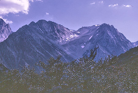 Peaks north of Mount Williamson from Shepherd Pass Trail - John Muir Wilderness 27 Aug 1967 Peaks north of Mount Williamson from Shepherd Pass Trail - John Muir Wilderness 27 Aug 1967