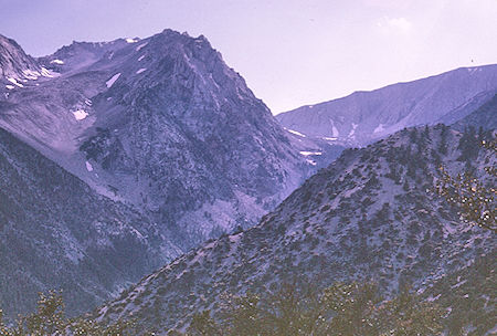 Toward Anvil Camp from Shepherd Pass Trail - John Muir Wilderness 27 Aug 1967