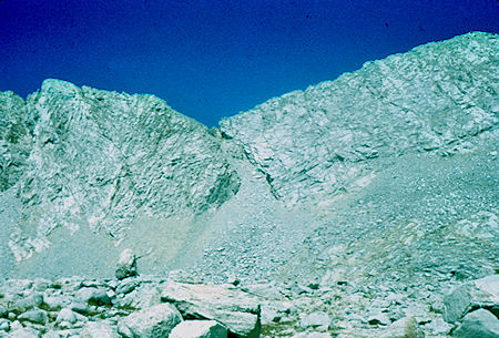 Looking back at Forester Pass - Sequois National Park 31 Aug 1969