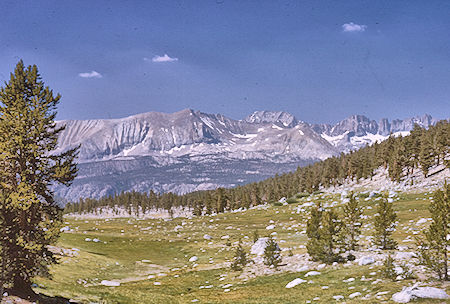 Kaweah Range over meadow - Sequoia National Park 19 Aug 1965