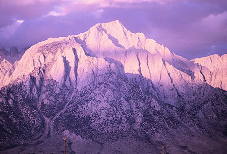 Lone Pine Peak from the Alabama Hills near the town of Lone Pine - 26 Sep 1970 Lone Pine Peak from the Alabama Hills near the town of Lone Pine - 26 Sep 1970