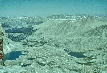 Hitchcock Lake (left), Guitar Lake (right) from Mount Whitney Trail - 00 Jul 1957 Hitchcock Lake (left), Guitar Lake (right) from Mount Whitney Trail - 00 Jul 1957