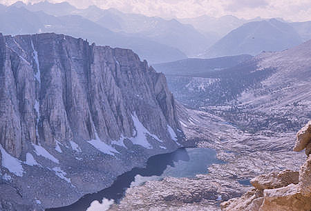 Mt. Hitchcock and Hitchcock Lake from Trail Crest trail junction - 20 Aug 1965