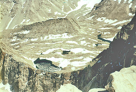 Lakes below top of Mount Whitney - 24 Jul 1957