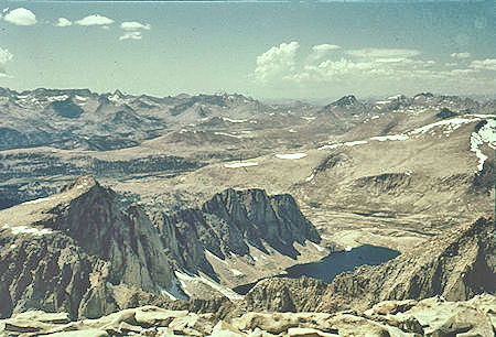 Mt. Hale and Wales Lake from top of Mount Whitney - 24 Jul 1957 Mt. Hale and Wales Lake from top of Mount Whitney - 24 Jul 1957