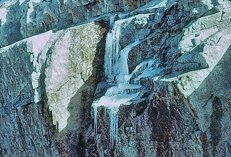 Ice on the trail down from Trail Crest - 24 Jul 1957 Ice on the trail down from Trail Crest - 24 Jul 1957