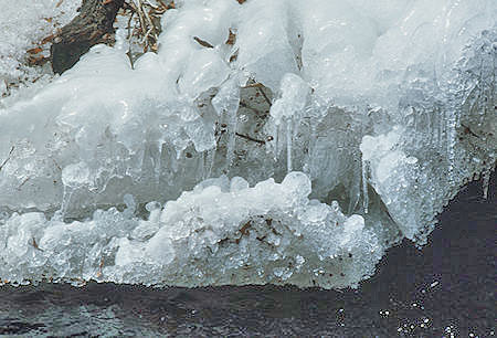 Ice on Lone Pine Creek - 30 Apr 1977