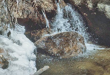 Ice on Lone Pine Creek - 30 Apr 1977