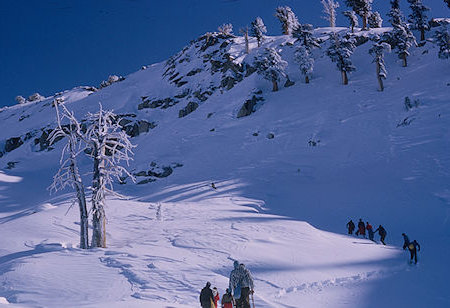 Approaching the ridge on way toward Alta Peak - Sequoia National Park 1965