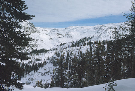 Looking toward Pear Lake from Heather Gap on the way out<br>Sequoia National Park 1973 Looking toward Pear Lake from Heather Gap on the way out<br>Sequoia National Park 1973