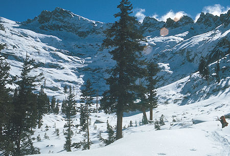 Emerald Lake basin, Alta Peak<br>Sequoia National Park 1973 Emerald Lake basin, Alta Peak<br>Sequoia National Park 1973