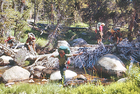 Crossing Rock Creek - Sequoia National Park 29 Aug 1971