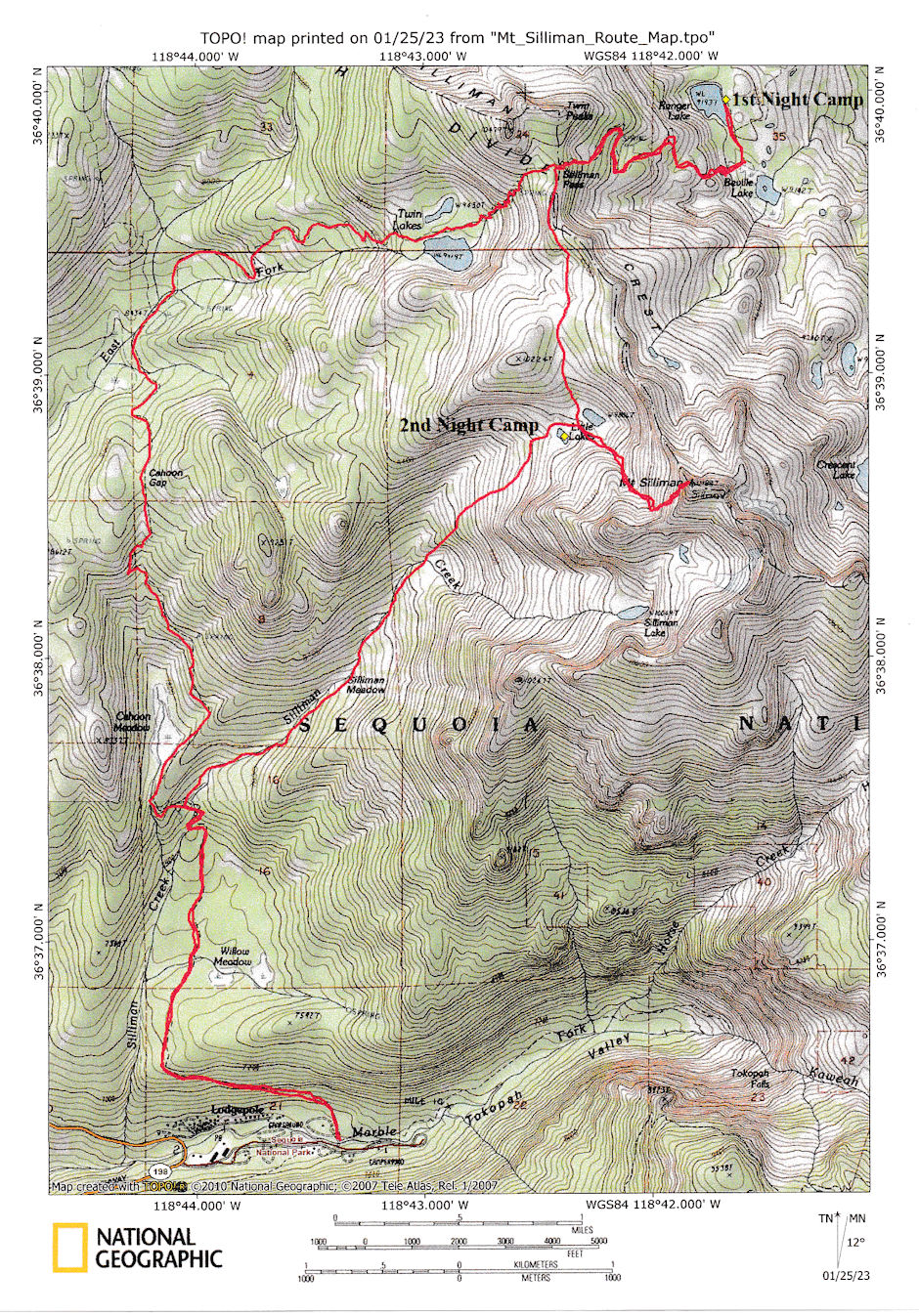Mt. Silliman Route Map Mt. Silliman Route Map